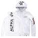 Produktbild Alpha Back Print Hoody Kapuzensweater Wirbelsäulendruck, Größe:XL, Farbe:White