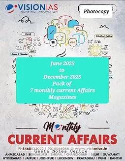 Buy Vision IAS Monthly Current Affairs Magazine, June 2025 to December ...