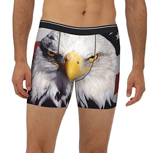 SEAEAGLE American Bald Eagle Mens Boxer Briefs Extended Panties Sports Tight Underpants Breathable Elasticity2