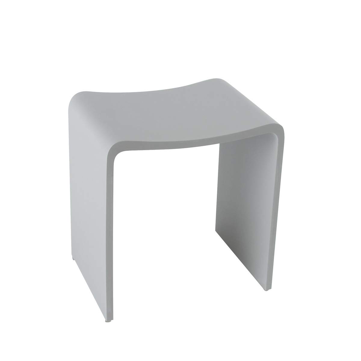 Design Stone Spa stołek łazienkowy/taboret pod prysznic/siedzisko taboretowe/Luxusbadhocker wykonany z litego kamienia/minerału/kamienia model i kolor do wyboru - szary matowy, Rom