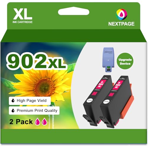 Cartouches encre magenta 902XL compatibles Officejet Pro 6968 consommable imprimante jet d'encre