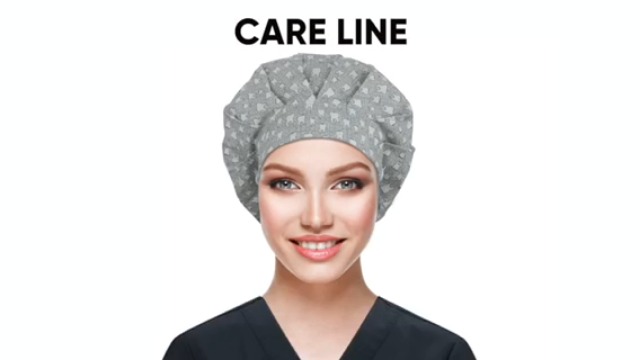 5 Bouffant+Button+Sweatband+Adjustable+Working
