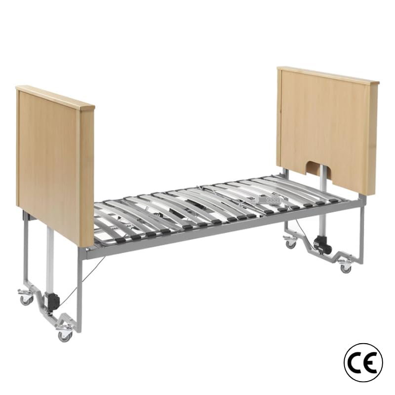 VentaDeColchones – Cama Articulada asistencial para Personas con Alzheimer. Incluye somier, elevación por columnas y cabecero, piecero y barandillas. Medida 90 x 190 cm. con Subida y Montaje