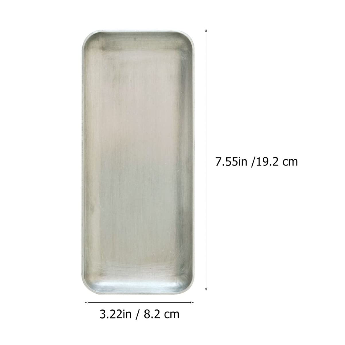 SOLUSTRE 1pc Retro Aluminum Serving Tray Snack Plate Storage Plate Lid Charcuterie Tray Food Platter