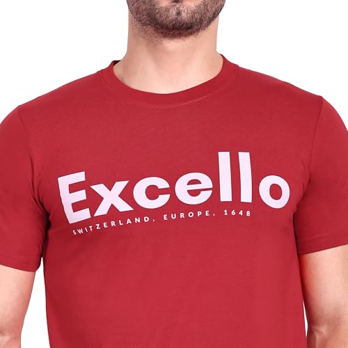 Image of EXCELLO Men's 100% Pure Cotton T-Shirt || Super Soft, Breathable, Premium Material.
