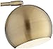 360 Lighting Selena Indoor Wall Lights LED with Cord Set of 2 Antique Brass Metal Plug in Light Fixture Sphere Shade Pin Up for Bedroom Bedside House Reading Living Room Home Hallway Dining