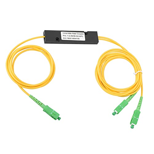 Risegun Divisor óptico, SC APC 1x2 FBT divisor de fibra óptica de modo único SC/UPC PCL para fibra óptica