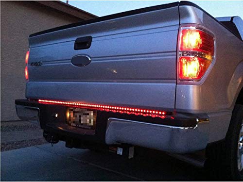 Ijdmtoy Red/White 60-Inch Trunk Tailgate Tail Gate Led Light Bar As Backup Reverse Brake, Turn Signal Light Functions Compatible With Ford Gmc Chevy Dodge Toyota Nissan Honda Truck Suv 4X4 #TOP3