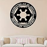Wandaufkleber 3D Wandtattoo Schlafzimmer Galaktisches Imperium Star Wars Symbol Silhouette Logo Abziehbilder Home Interior Kinderzimmer Art Office Murals Schlafzimmer Dekor