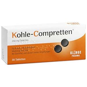 Kohle-Compretten 250 mg Tabletten, 30 Stück