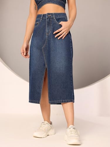 Image of Dolce Crudo Women's Regular High Rise Stretchable Denim Shorts