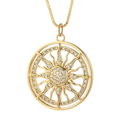 Collier Mauvais œil or 14k pendentif cœur bleu soleil chaîne colorée