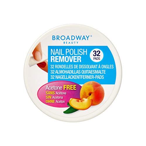 BROADWAY Nail Polish Remover Pads Peach Scented 36C 32