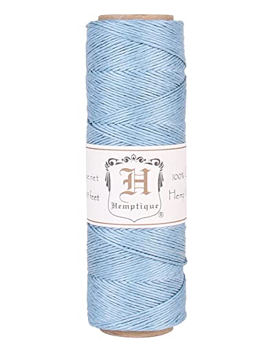 Hemptique 5070816 Hemp Cord Spool, 10 lb, Light Blue