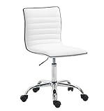 Poly and Bark Risa Task Chair in Vegan Leather, White