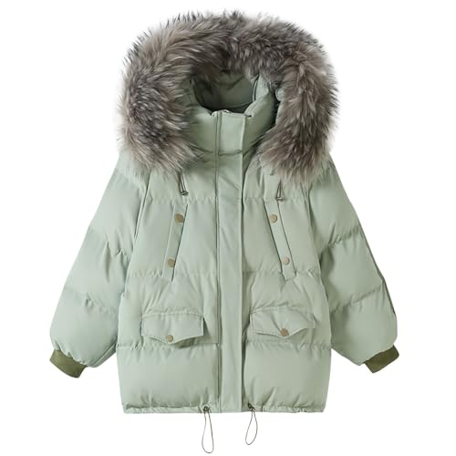 Veste matelassée d'hiver chaude NZYIHAO à capuche pour femme