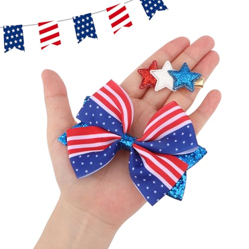 CURASA 6 pinzas para cabello Día de la Independencia miniatura 5