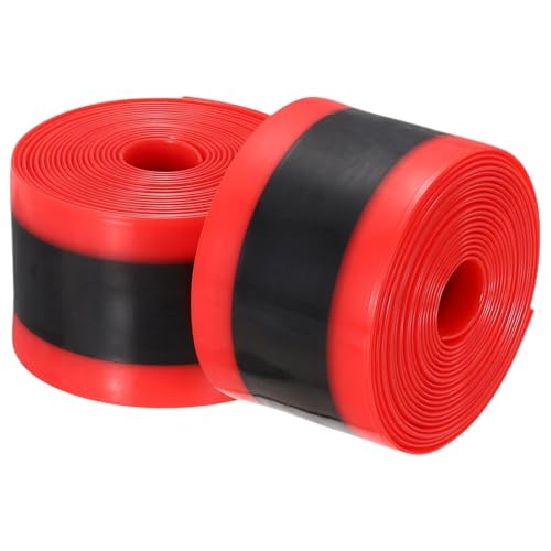 YELARXI Forro para neumáticos de bicicleta, protectores de tubo de bicicleta antipinchazos, forro plano de TPU para neumáticos de 2 piezas y 38 x 2300 x 1 mm y rojo y se adapta a bicicletas de 29