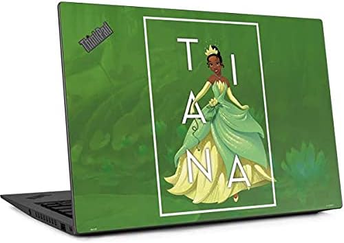 Skinit Decal Laptop Skin Compatible with Thinkpad X1 Carbon (6th Gen 2018) - Officially Licensed Disney Princess Tiana Floral Design
