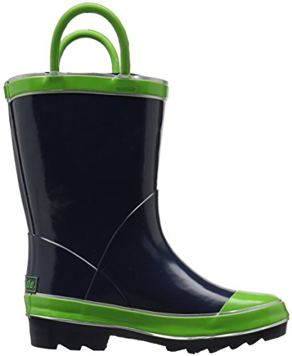 Northside Baby Girls Classic Rain Boot, Navy/Green, 8 Toddler Us #TOP5