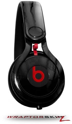 Skin Decal Wrap Compatible with Beats Mixr Headphones Lightning Black Skin Only (Headphones NOT Included)
