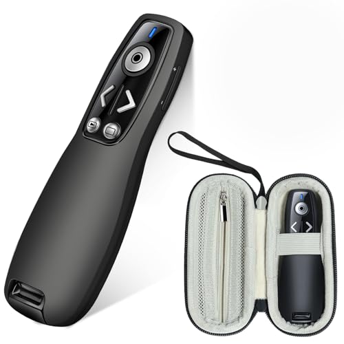 ELISWEEN Wireless Presenter with Carry Case, Presentation Clicker...