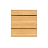 アルファタカバ 奥行30cm 薄型チェスト たんす タンス 完成品 木製 ランドリー収納 スリム 3color ホワイト/ブラウン/ナチュラル 日本製 国産 幅75cm 4段 薄型チェスト75cm幅4段（ナチュラル）