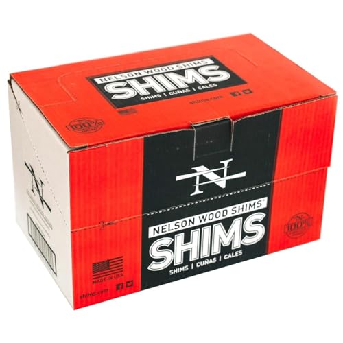 nelson wood pine shims 834 12 pack - kiln dried wood - case of 36 total 432 shims