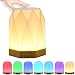 Night Light, UNIFUN Touch Lamp for Bedrooms Living Room with Timer Function Portable Table Bedside Lamps, Nursery Lamp with USB Rechargeable Dimmable Warm White Light & Color Changing RGB