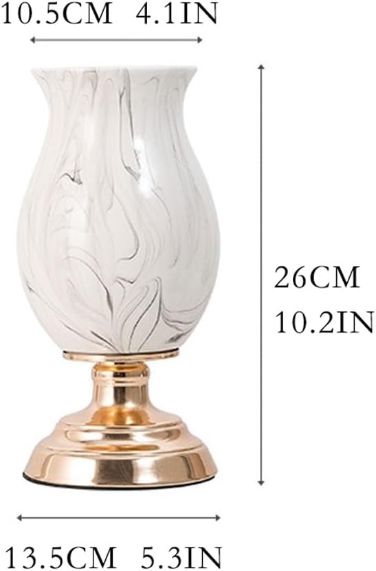 Vase Modern Ceramic Vase Ornament Creative Living Room Tea Table Dried Flower Arrangement Table Table Decoration Suitable for Dining and Living Room Home decoratio