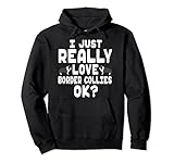 Photo Gallery i love border collies ok felpa con cappuccio Photo Gallery i love border collies ok felpa con cappuccio