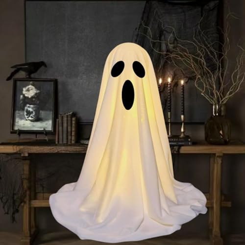 Décoration fantôme pour Halloween avec lumières à fil intérieur maison - 3