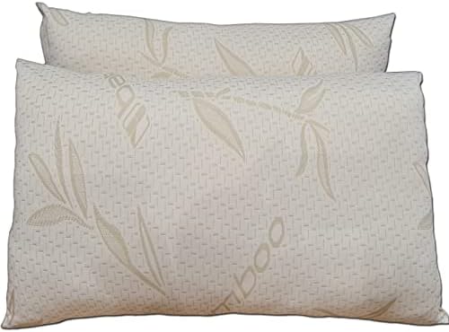 Bedding Home Cream SHREDDED BAMBOO MEMORY FOAM PILLOW HYPOALLERGENIC & ANTIBACTERIAL (1)