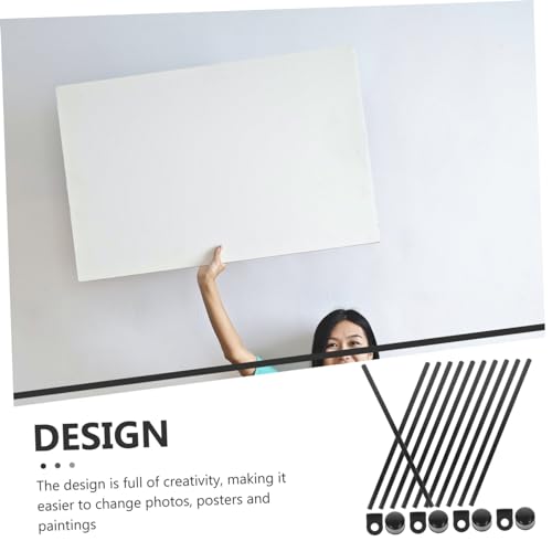 Support affiche de cintres suspendus amovibles pour posters - 5