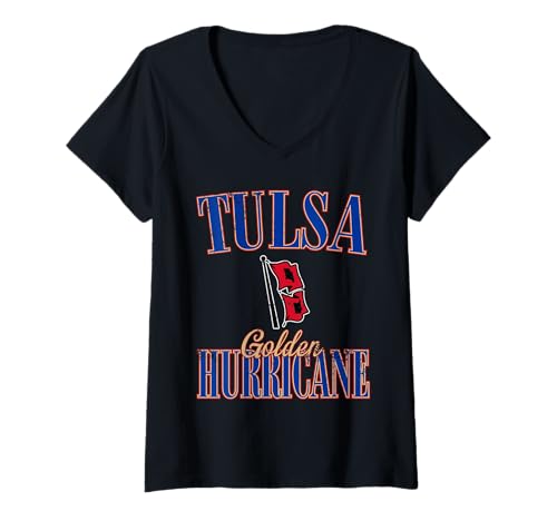 Womens Tulsa Golden Hurricane | Official NCAA Merch | NAFPTUL V-Neck T-Shirt