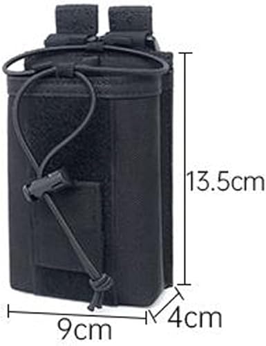 Miniatura 5 de HIGH FLYING Funda de nailon para radio, Walkie-Talkie Bolsa de almacenamiento para sistema Molle con L*W*H (aproximadamente 5.3 x 3.54 x 1.57