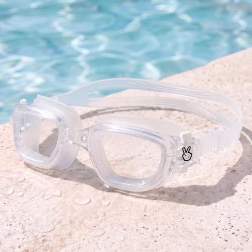 Image of Vvinca Kids Swim Goggles, Swimming Goggles for Kids 3-14 Anti-Fog UV Protection No Leak Pool Glasses for Boys Girls