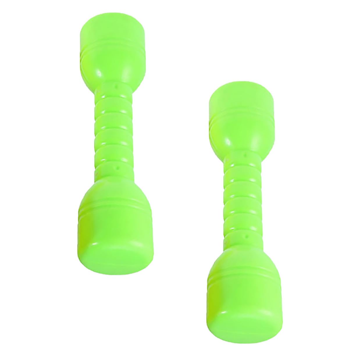 BESPORTBLE Small Dumbbells for Boys and Girls 2 Pcs Plastic Barbells Hand Exercise Toys for Toddlers Kindergarten Fitness