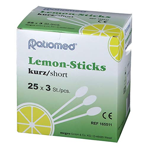 Lemon Sticks/Mundpflege Stäbchen kurz 25x3 Stück Cover