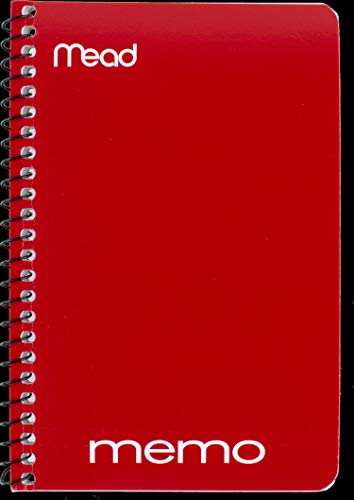 Mead Memo Pads, Lined College Ruled Paper, Pocket Notebook, Small Spiral Notebooks For Home Office Accessories, School Mini Note Pads, 60 Sheets, 5" X 3", Assorted Colors, 8 Pack (73605) #TOP4