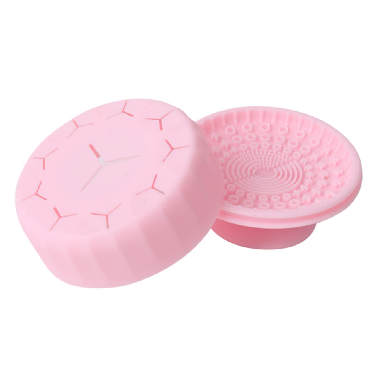 Beavorty Kit De Nettoyage De Pinceaux De Maquillage De Voyage 5 Pièces Boîte De Nettoyage De Pinceaux À Double Usage Tapis Outils De Maquillage Réutilisables