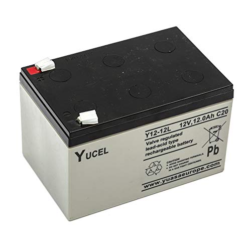 Yucel / yuasa Y12-12 Precintado Lead Acid Battery 12v 12ah Pride Gogo Elite Traveller Scooter Movilidad