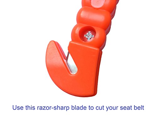 Image of Two Packs of Emergency Escape Tool Auto Car Window Glass Hammer Breaker and Seat Belt Cutter Escape 2-in-1 Tool by BlueSkyBos