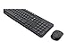 Produktbild Logitech MK235 RF Wireless QWERTZ Schweiz Schwarz - Tastaturen (Standard, Kabellos, RF Wireless, QWERTZ, Schwarz, Maus enthalten)