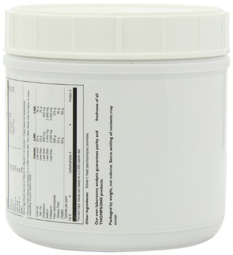 Thompson Nutritional Yeast, Coarse Powder, Natural (Jar) 1Lb #TOP3