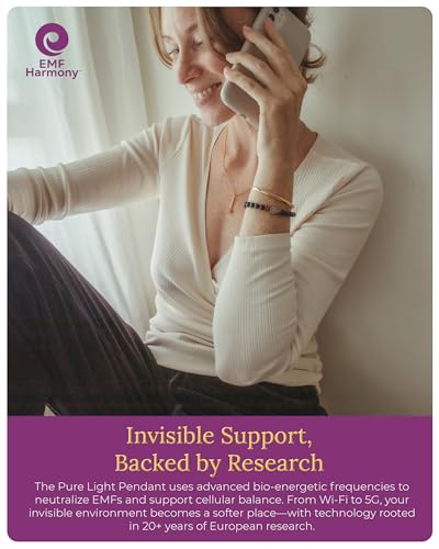 EMF Harmony Pendant Necklace - Elegance, Style & Function - Biofield Energy Necklace for Holistic Wellness4