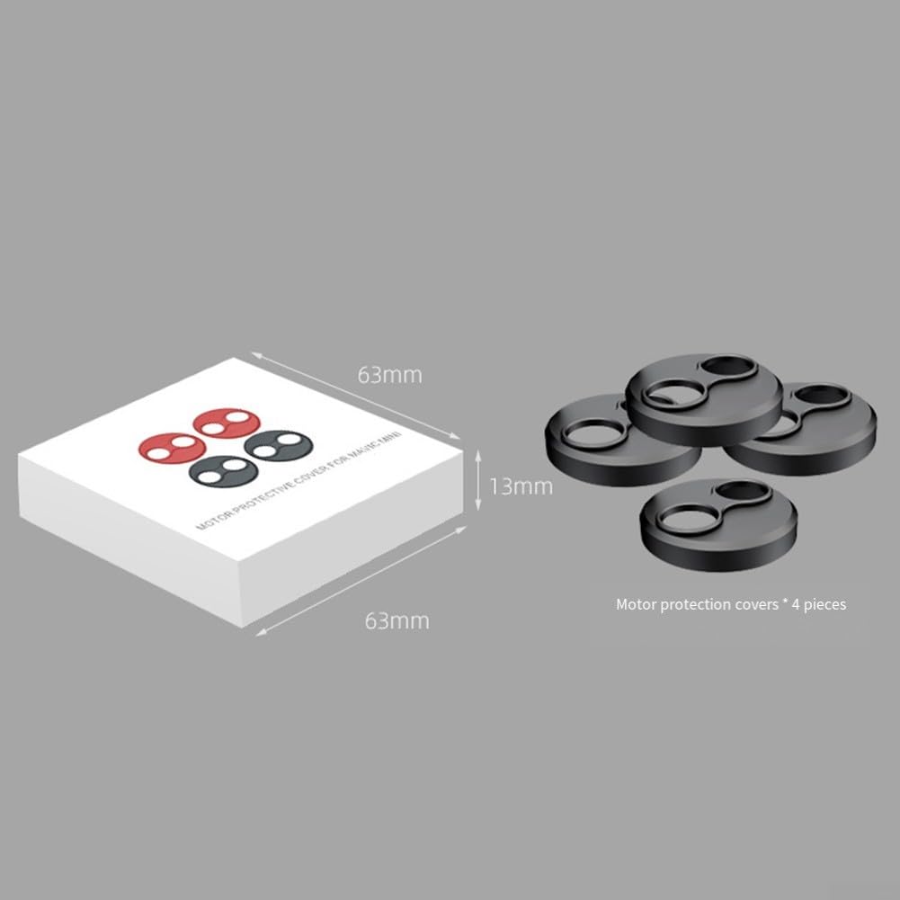 Couvercle de moteur pour DJI Mini 4 Pro, capuchon de protection en alliage d'aluminium compatible avec Mini 3 Pro SE, accessoires de protection anti-pagaie (rouge)
