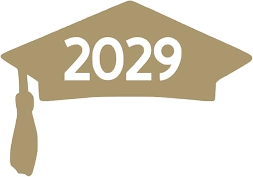 Class of 2029 Graduation Cap Decal, Graduation T Shirt Transfer, DIY Graduate Shirt Patch, Grad Tshirt Sticker, HTV Vinyl Applique, Pick Size Color,