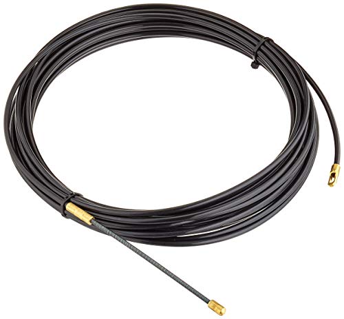 Electraline 5904410 Sonda Tiracavi in Nylon, 10 m, Diametro 4 mm, Nero