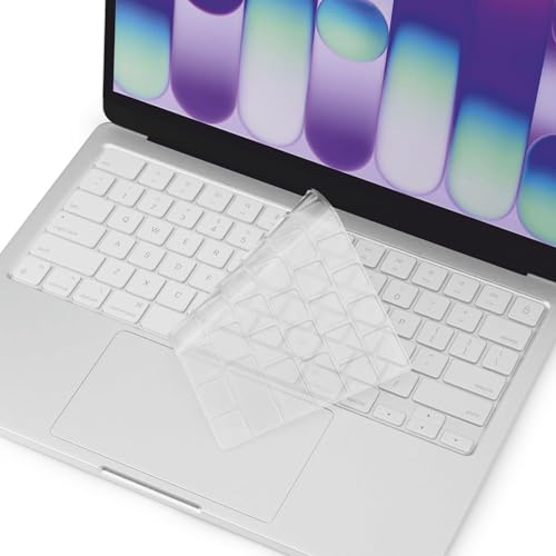 Image of Gear Guard Keyboard Cover Skin for 2026 New MacBook Neo 13 inch 256GB with Apple A18Pro Chip /A3404, Premium Ultra Thin Keyboard Protector for MacBook Neo 13'' A18 Pro Accessory (Silver)